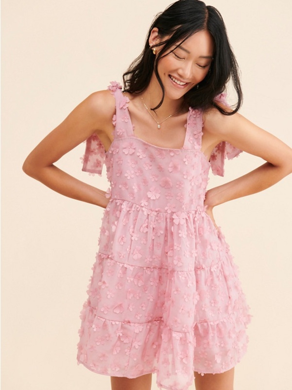 Anthropologie Ramble Blossom Mini Dress